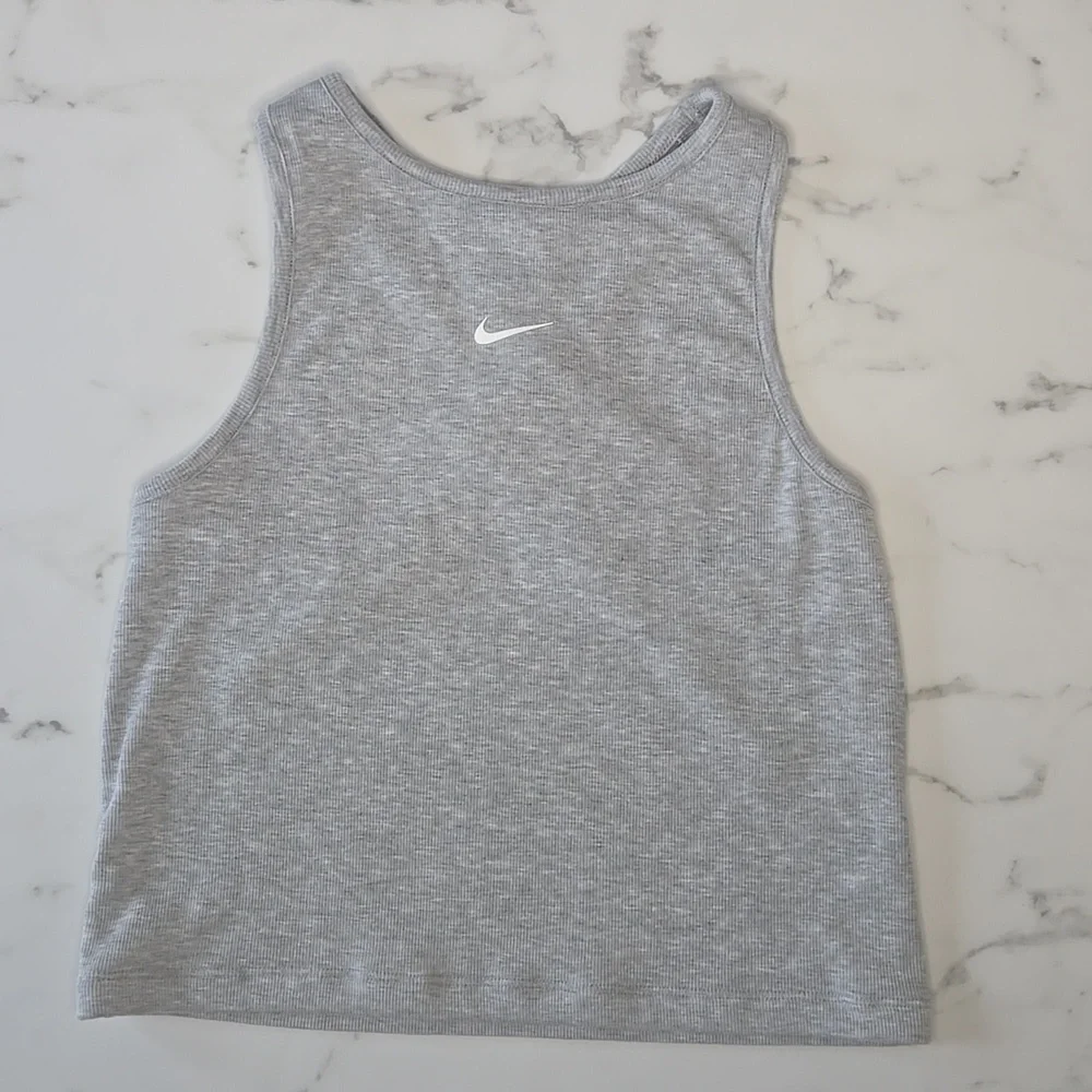 Nike Sportswear‎ Girls Ribbed Tank Top Dark Grey XL Heather Grey
